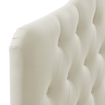 Annabel queen headboard cream fabric with tufting by Modway on Tampa Home & Garden Store