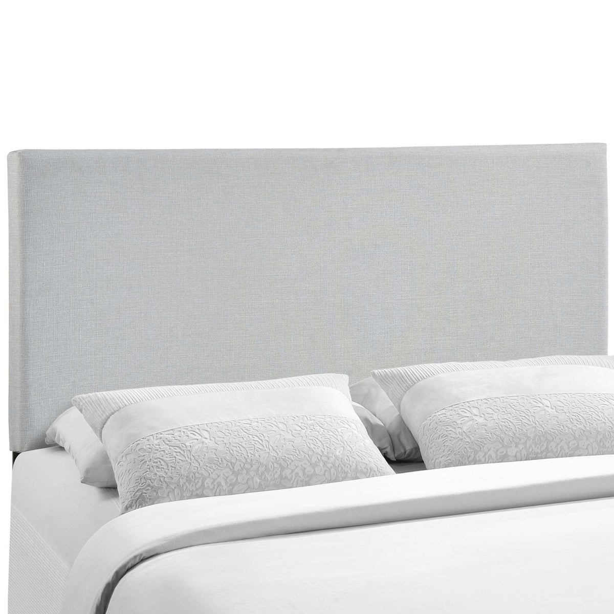 Region upholstered queen headboard in light gray fabric by Modway on Tampa Home & Garden Store