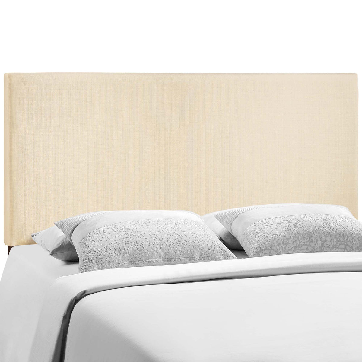 Region upholstered queen headboard in beige textured fabric by Modway on Tampa Home & Garden Store