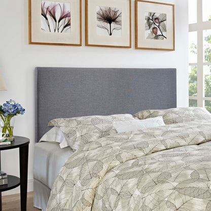 Region Upholstered Queen Headboard by Modway in grey fabric for a modern bedroom on Tampa Home & Garden Store