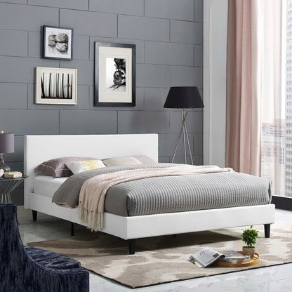 Modway Anya Full Bed with Padded Vinyl Headboard