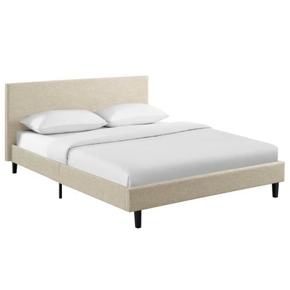 Anya Fabric Queen Upholstered Bed By Modway