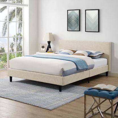 Anya Fabric Queen Upholstered Bed By Modway