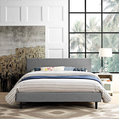 Anya Fabric Queen Upholstered Bed By Modway