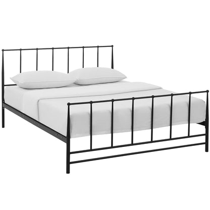 Modern Estate Queen Platform Bed by Modway Steel