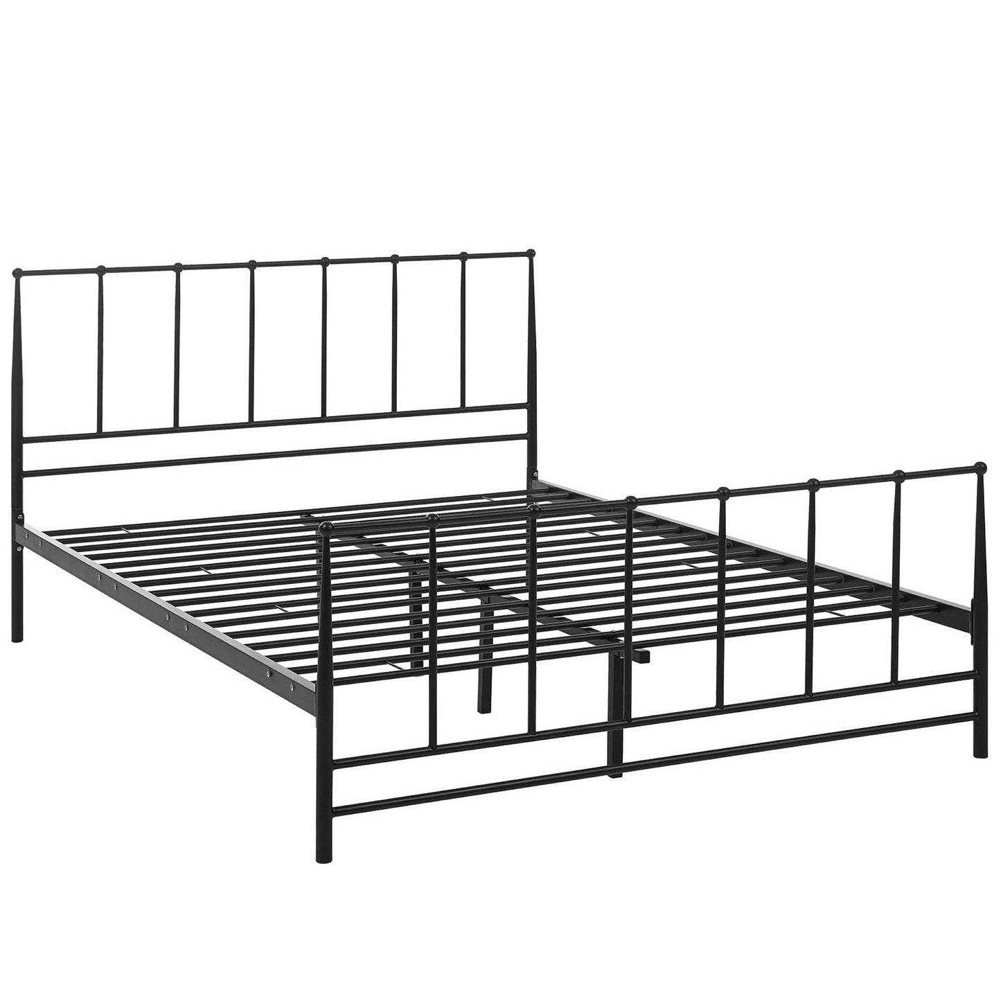 Modern Estate Queen Platform Bed by Modway Steel