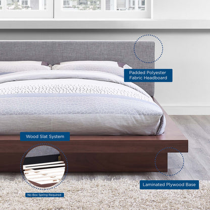 Freja Fabric Queen Platform Bed and Frame