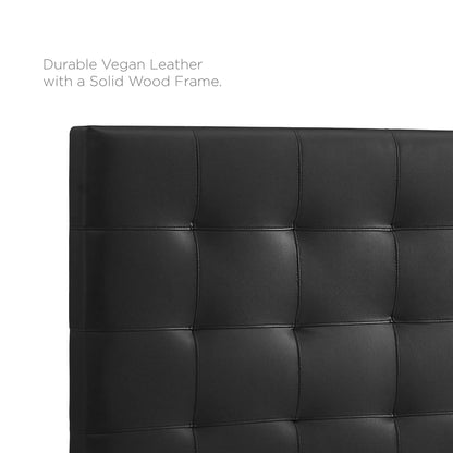 Paisley Tufted Faux Leather Headboard Full/Queen black by Modway on Tampa Home & Garden Store