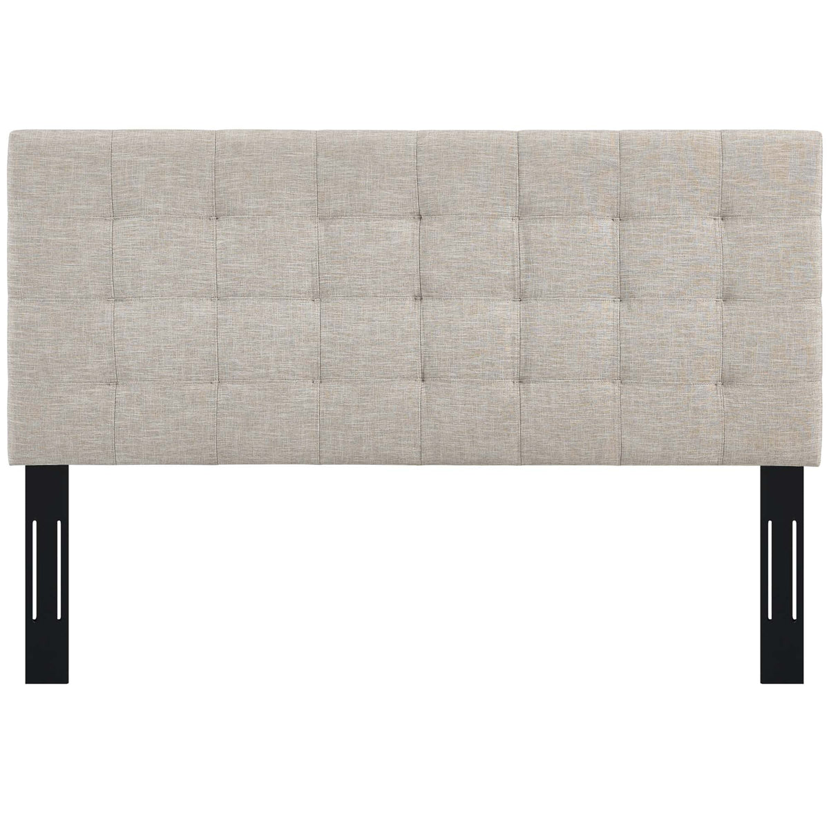 Paisley Tufted Upholstered Linen Headboard for King & California King, beige, HouseOfZazla on Tampa Home & Garden Store