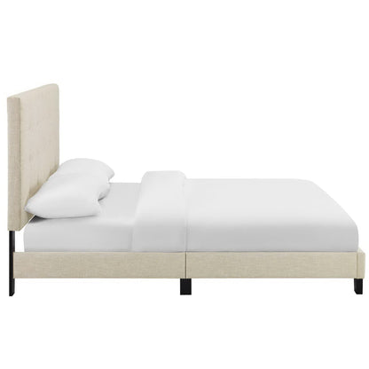 Melanie Tufted and Upholstered Queen Platform Bed