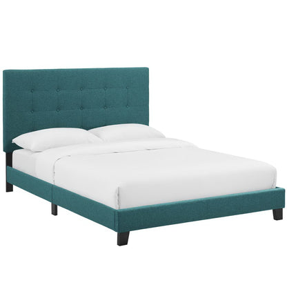 Melanie Tufted and Upholstered Queen Platform Bed