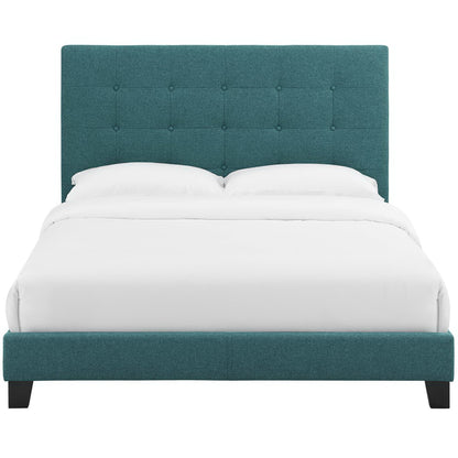 Melanie Tufted and Upholstered Queen Platform Bed