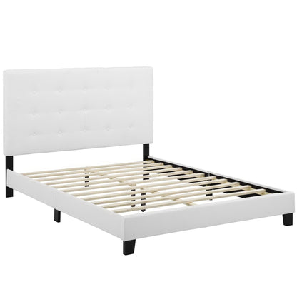 Melanie Tufted and Upholstered Queen Platform Bed