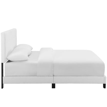 Melanie Tufted and Upholstered Queen Platform Bed