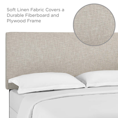 Taylor upholstered linen fabric full/queen headboard by Modway in beige fabric on Tampa Home & Garden Store