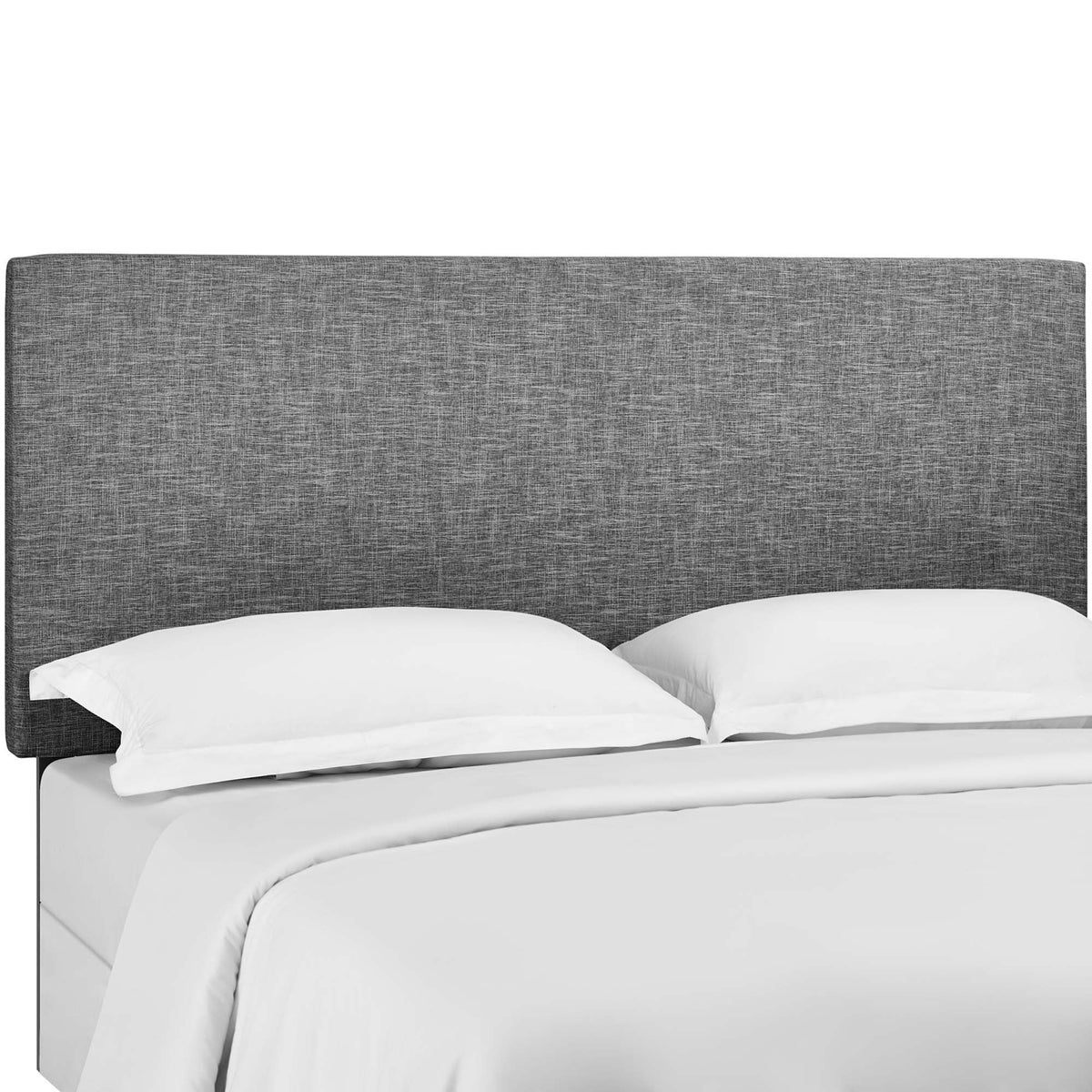 Taylor upholstered linen headboard full/queen gray fabric by Modway on Tampa Home & Garden Store