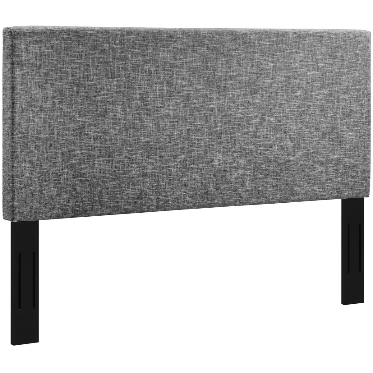 Taylor Upholstered Linen Headboard in gray fabric, full/queen size by HouseOfZazla on Tampa Home & Garden Store