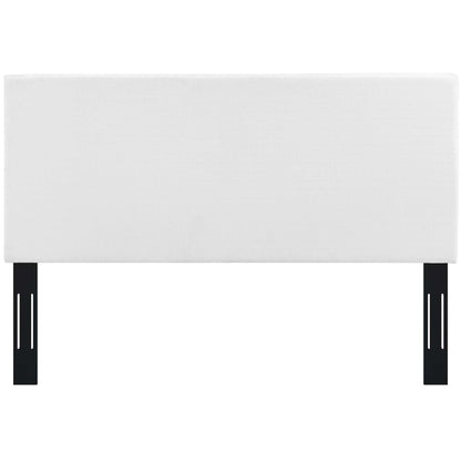 Taylor upholstered linen headboard in white fabric, full/queen size by Modway on Tampa Home & Garden Store