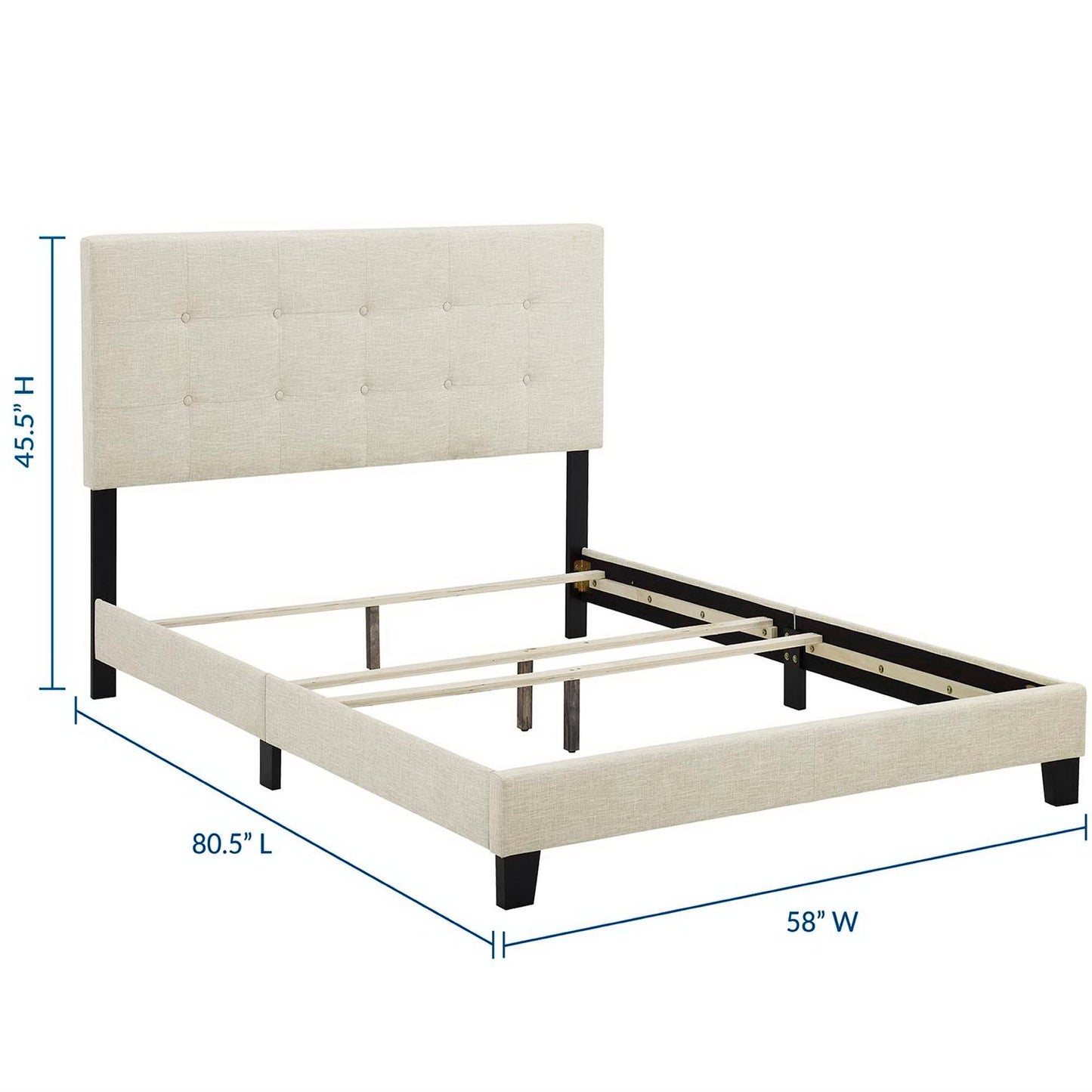 Modern Amira Upholstered Fabric Bed by Modway