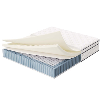 Jenna 14in innerspring foam twin mattress with foam layers coil system by HouseOfZazla on Tampa Home & Garden Store