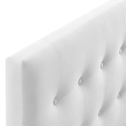 Emily Biscuit Tufted King Headboard by Modway, ivory button tufted on Tampa Home & Garden Store