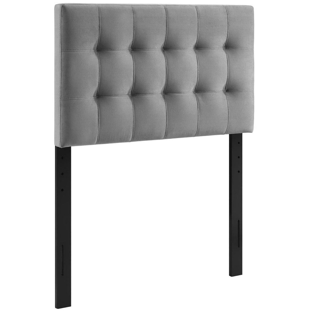 Lily Biscuit Tufted Performance Velvet Headboard in grey with biscuit tufting by Modway on Tampa Home & Garden Store