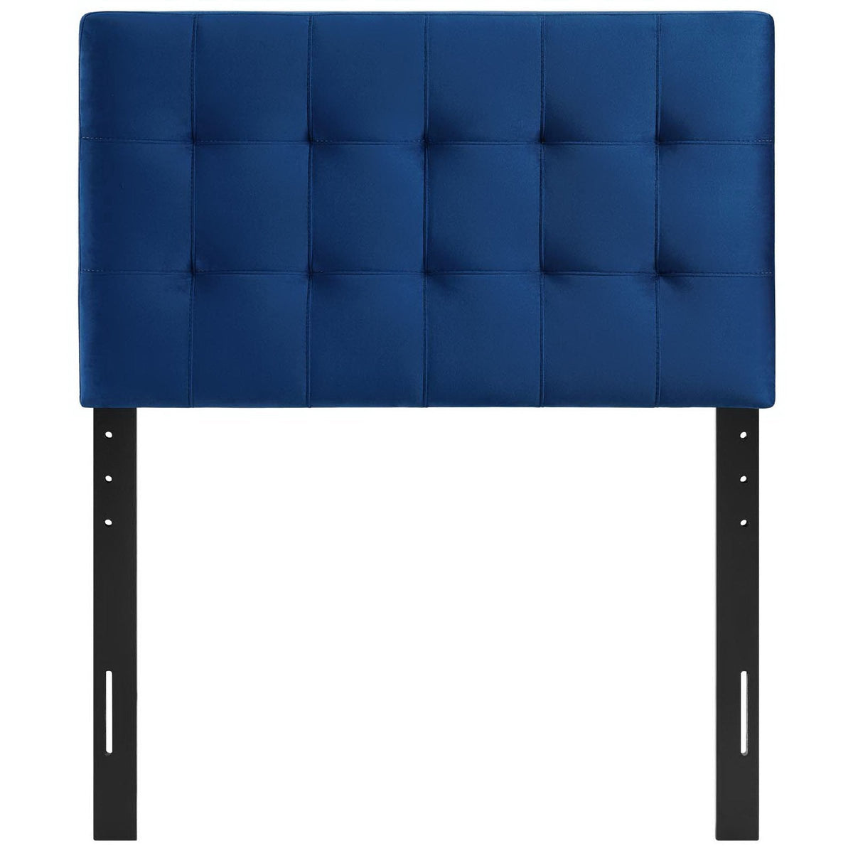 Lily Biscuit Tufted Performance Velvet Headboard blue velvet with square tufting by Modway on Tampa Home & Garden Store