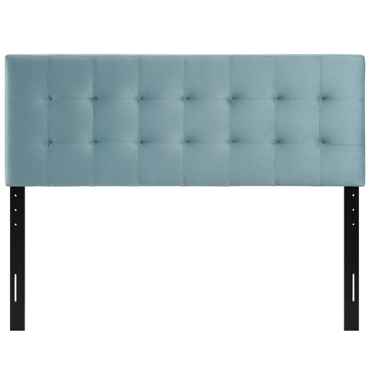 Lily Biscuit Tufted Queen Headboard in teal performance velvet by HouseOfZazla on Tampa Home & Garden Store