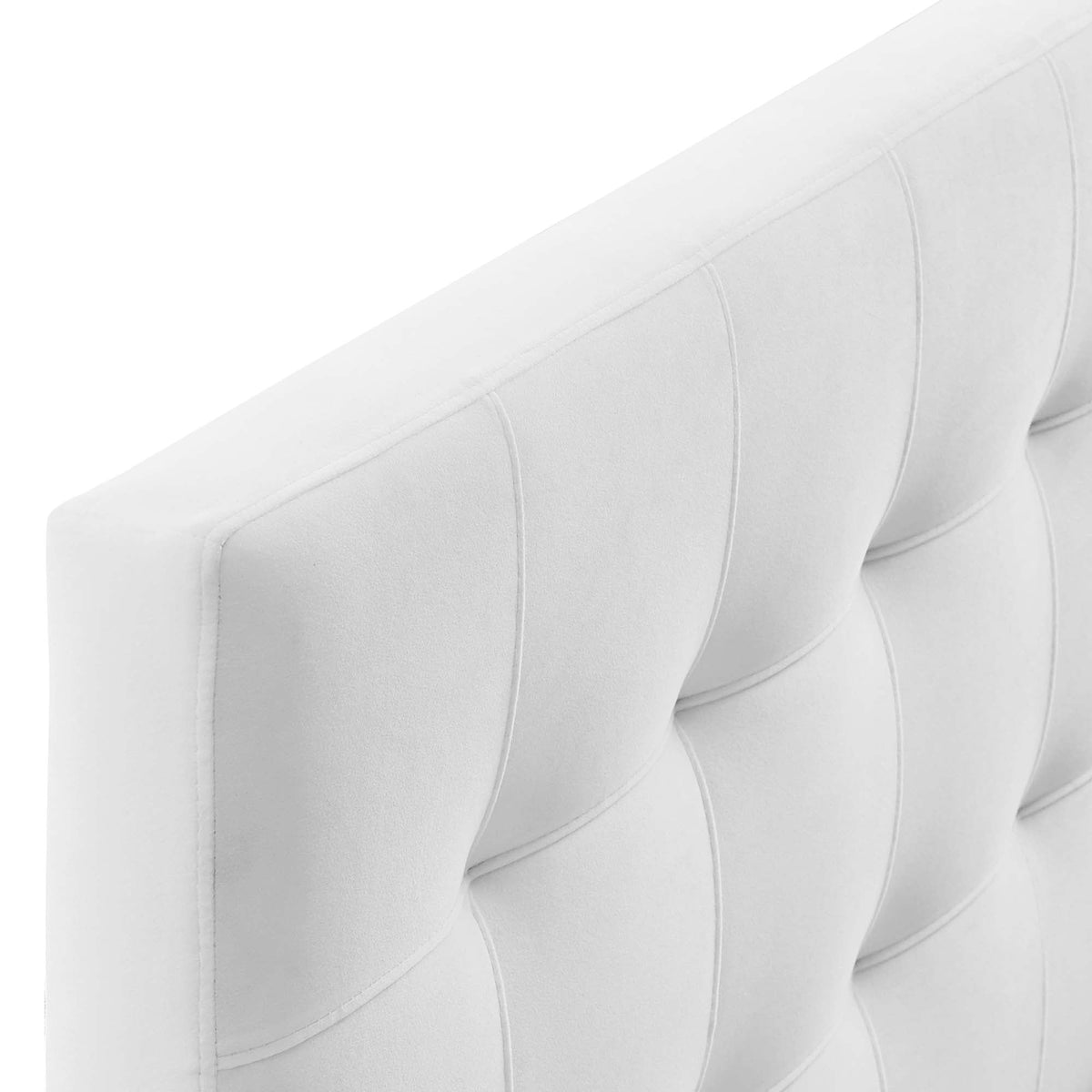 Lily Biscuit Tufted Performance Velvet Queen Headboard ivory white by Modway on Tampa Home & Garden Store