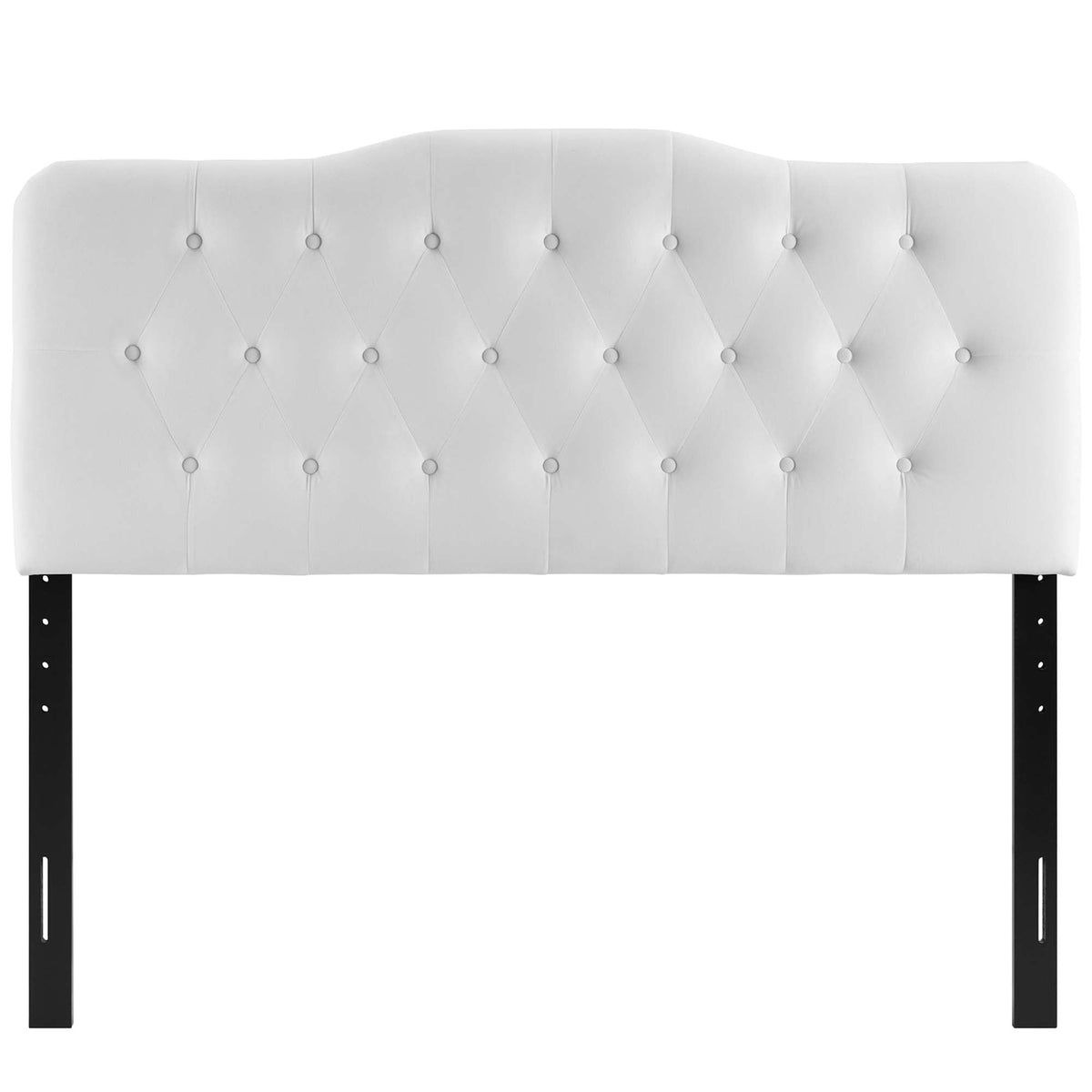 Modway Annabel Diamond Tufted King Headboard in white performance velvet on Tampa Home & Garden Store