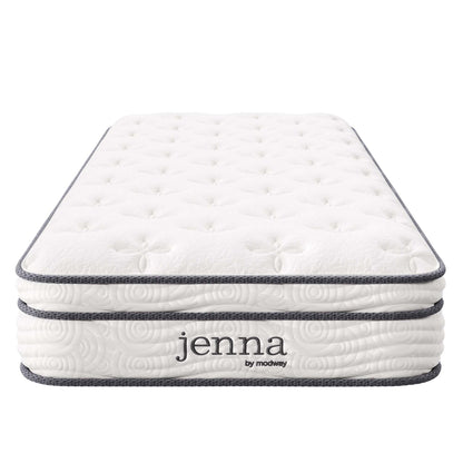 Jenna twin innerspring foam mattress with white quilted top by Modway on Tampa Home & Garden Store
