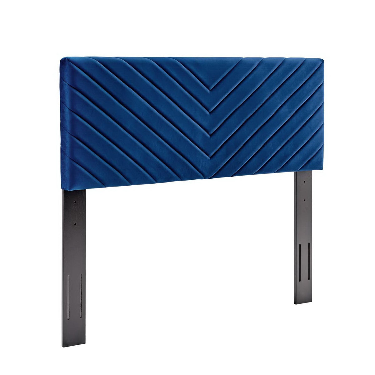 Alyson Angular Channel Tufted Performance Velvet Headboard in royal blue by HouseOfZazla on Tampa Home & Garden Store
