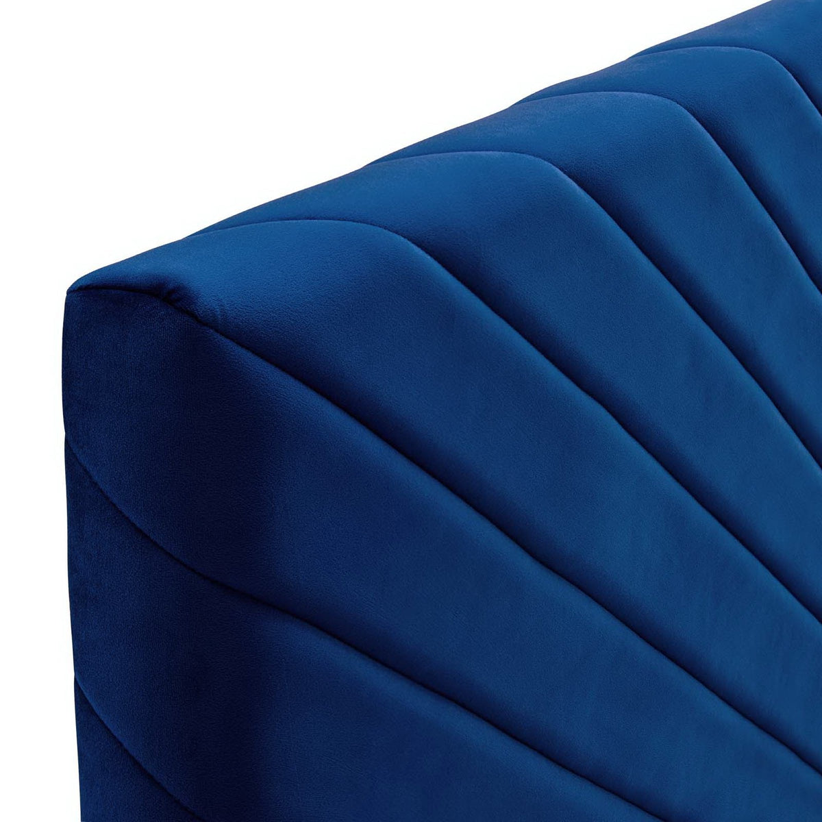 Headboard Alyson Angular Channel Tufted in royal blue performance velvet by Modway on Tampa Home & Garden Store