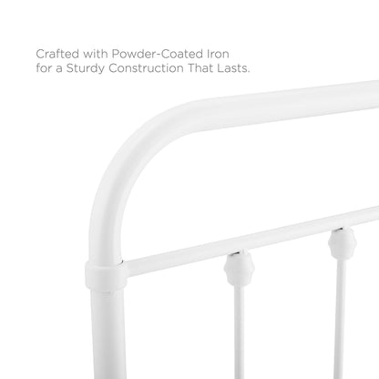 Sage Metal Headboard white powder-coated metal by Modway on Tampa Home & Garden Store