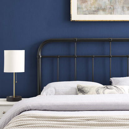 Alessia metal headboard by Modway, black metal frame on Tampa Home & Garden Store