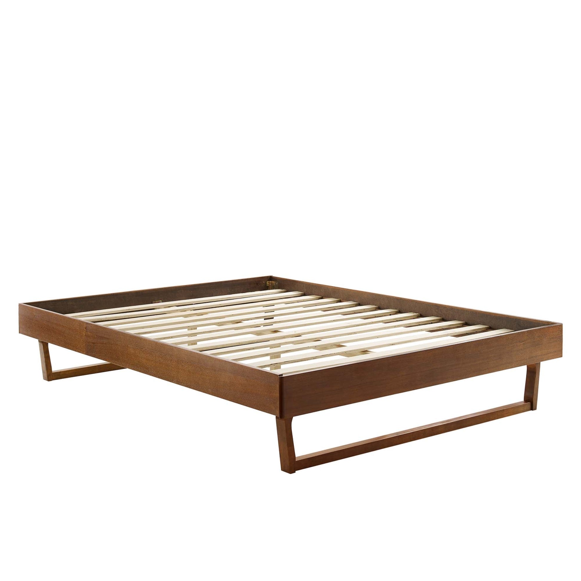 Billie Wood Platform Bed Frame by Modway, brown wood with slat base, HouseOfZazla on Tampa Home & Garden Store