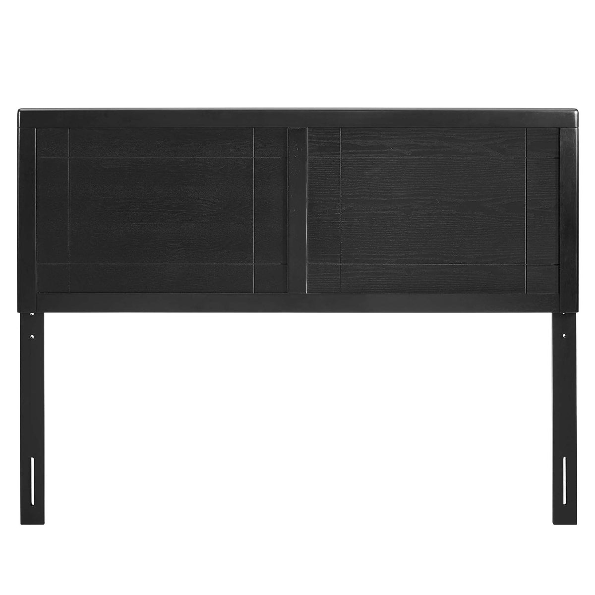 Archie Wood Headboard by Modway, black wood panel headboard with grid detailing on Tampa Home & Garden Store