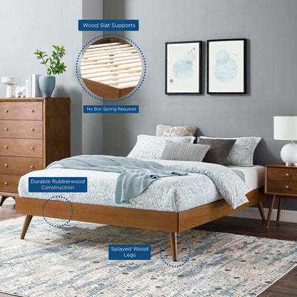 Margo Wood Platform Bed Frame by Modway with wood slat supports and no box spring on Tampa Home & Garden Store