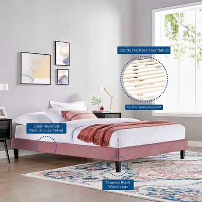 Modway Reign Velvet Twin Platform Bed Frame