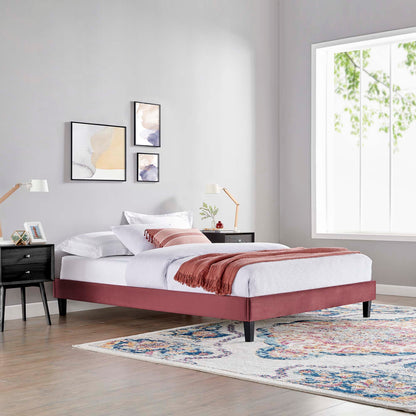 Modway Reign Velvet Twin Platform Bed Frame