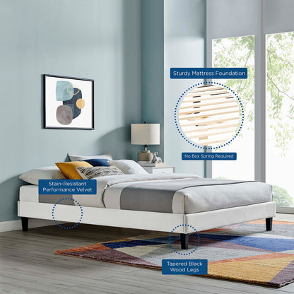 Modway Reign Velvet Twin Platform Bed Frame