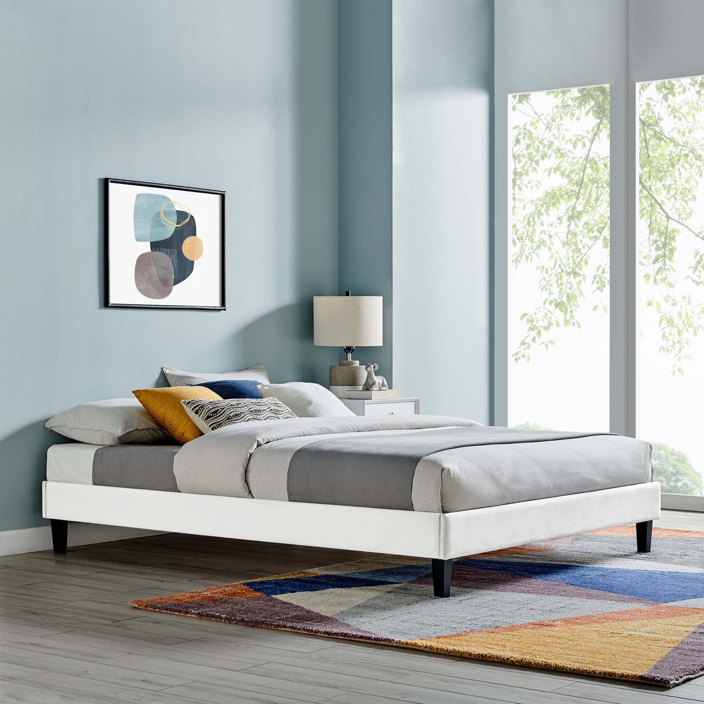 Modway Reign Velvet Twin Platform Bed Frame