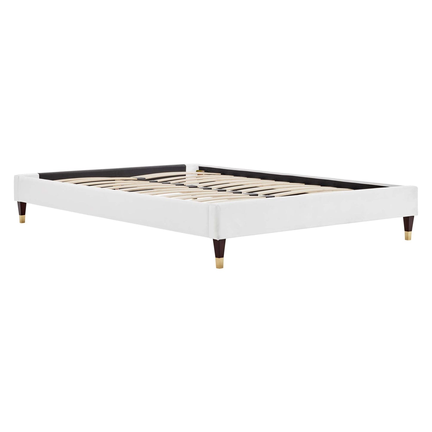The Harlow Velvet Queen Platform Bed by Modway