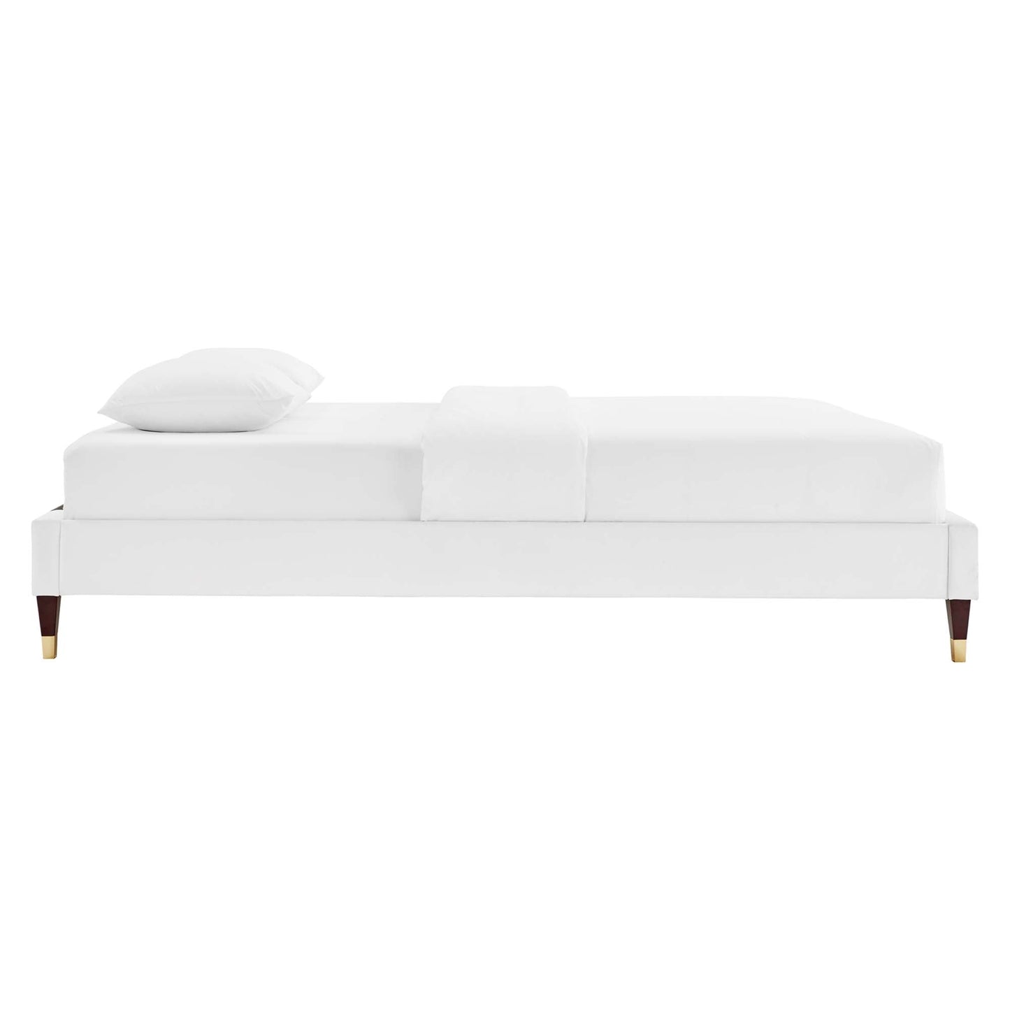 The Harlow Velvet Queen Platform Bed by Modway