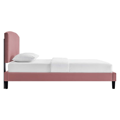 Modway Alessi Performance Velvet Queen Bed