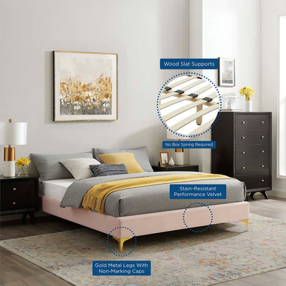 Modway Sutton Performance Velvet Full Bed Frame