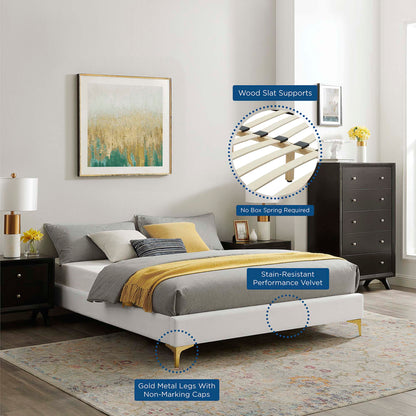 Modway Sutton Performance Velvet Full Bed Frame