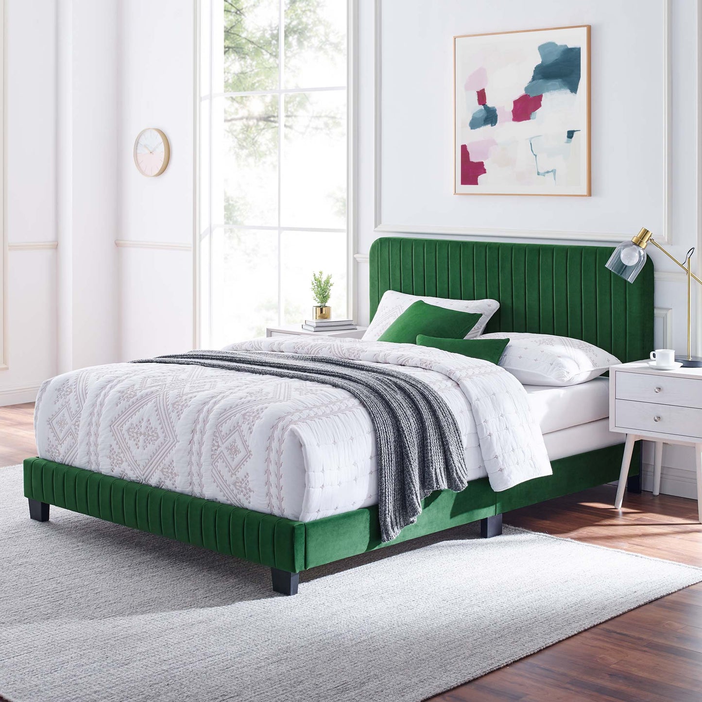 Modway Celine Tufted Performance Velvet Queen Bed