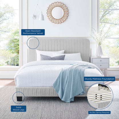 Celine Tufted Performance Velvet Twin Bed