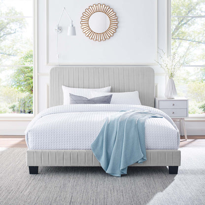 Celine Tufted Performance Velvet Twin Bed